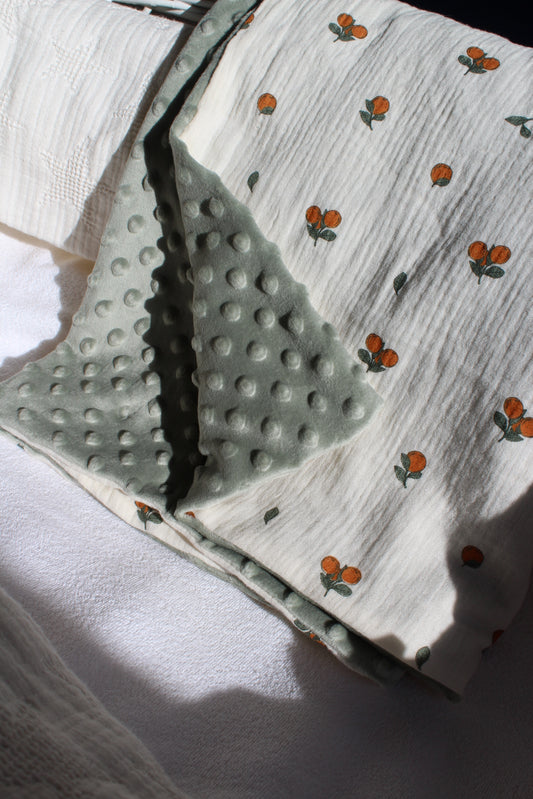 Couverture personnalisée sans broderie (plusieurs choix de tissus)