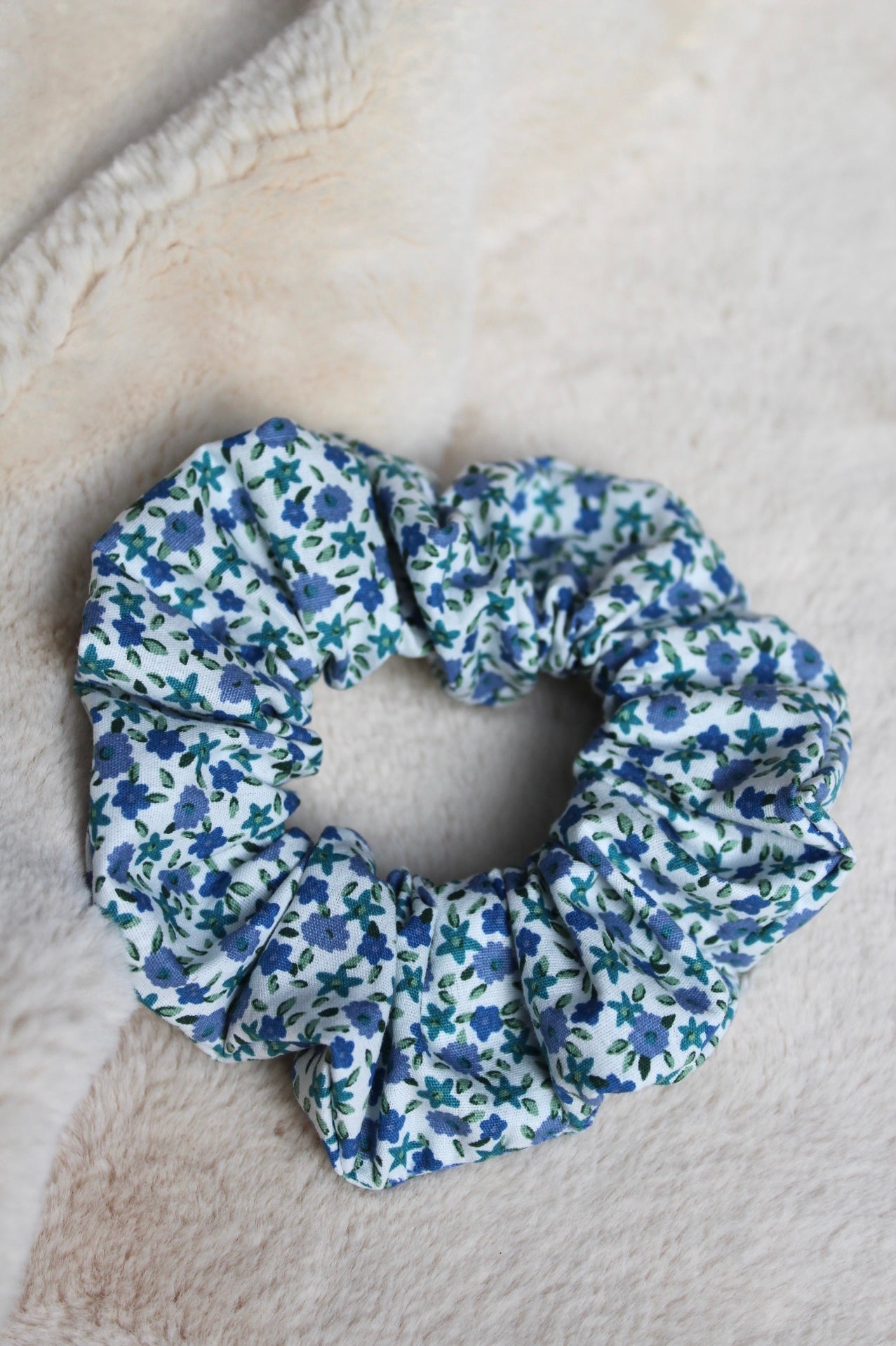 Chouchou adulte bleuet