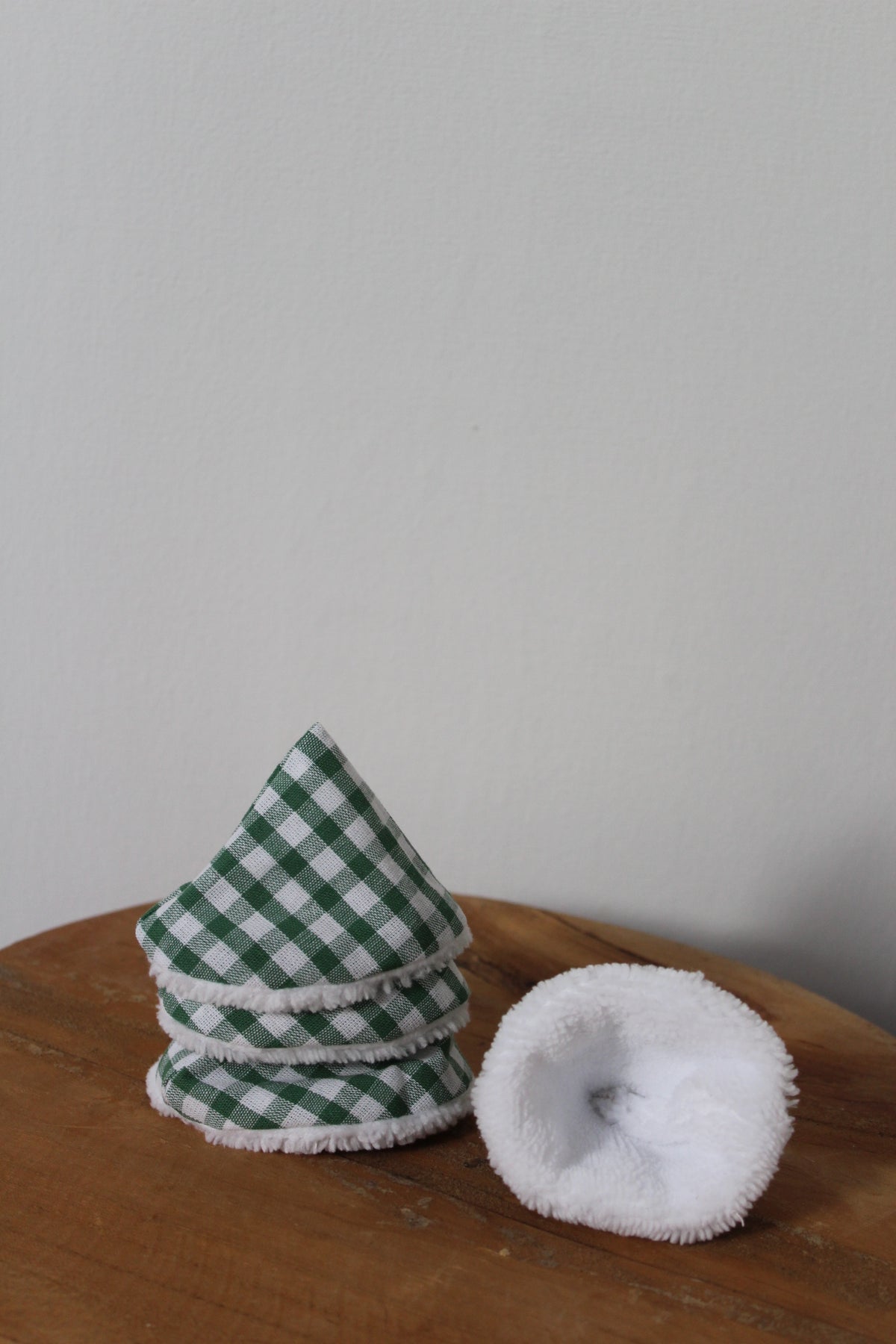 Lot de 4 tipis à pipi vichy vert