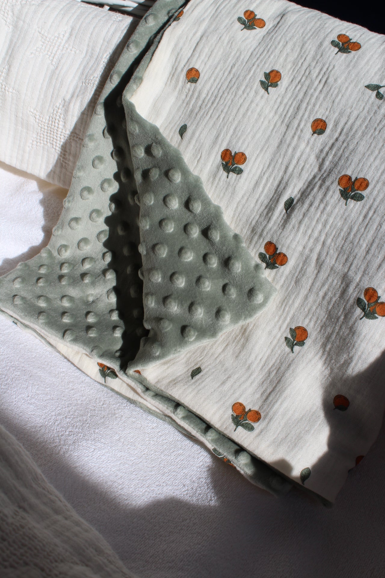 Couverture personnalisée sans broderie (plusieurs choix de tissus)