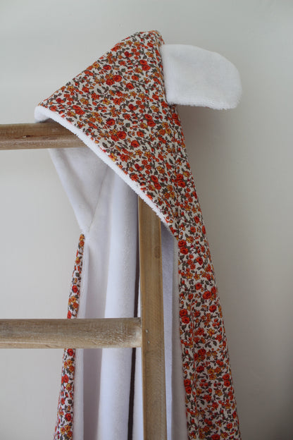 Cape de bain avec broderie (plusieurs choix de tissus)