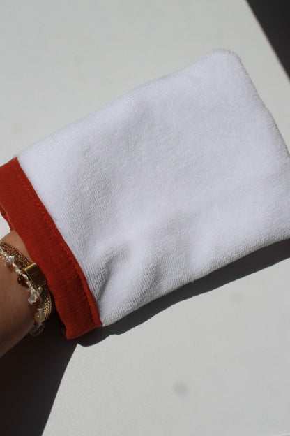 Gant lavable rouille