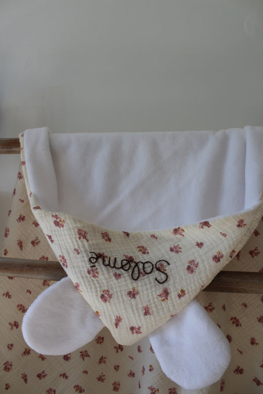 Cape de bain avec broderie (plusieurs choix de tissus)