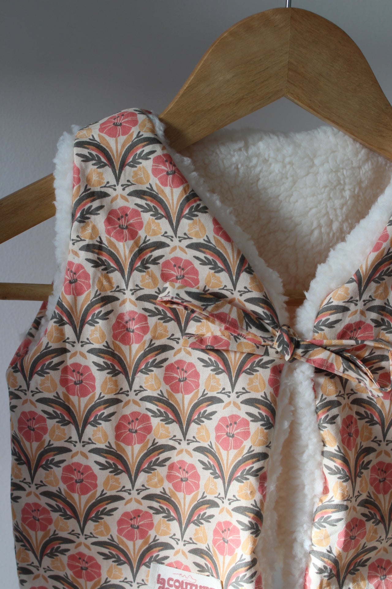 Gilet sans manches réversible enfant LILA