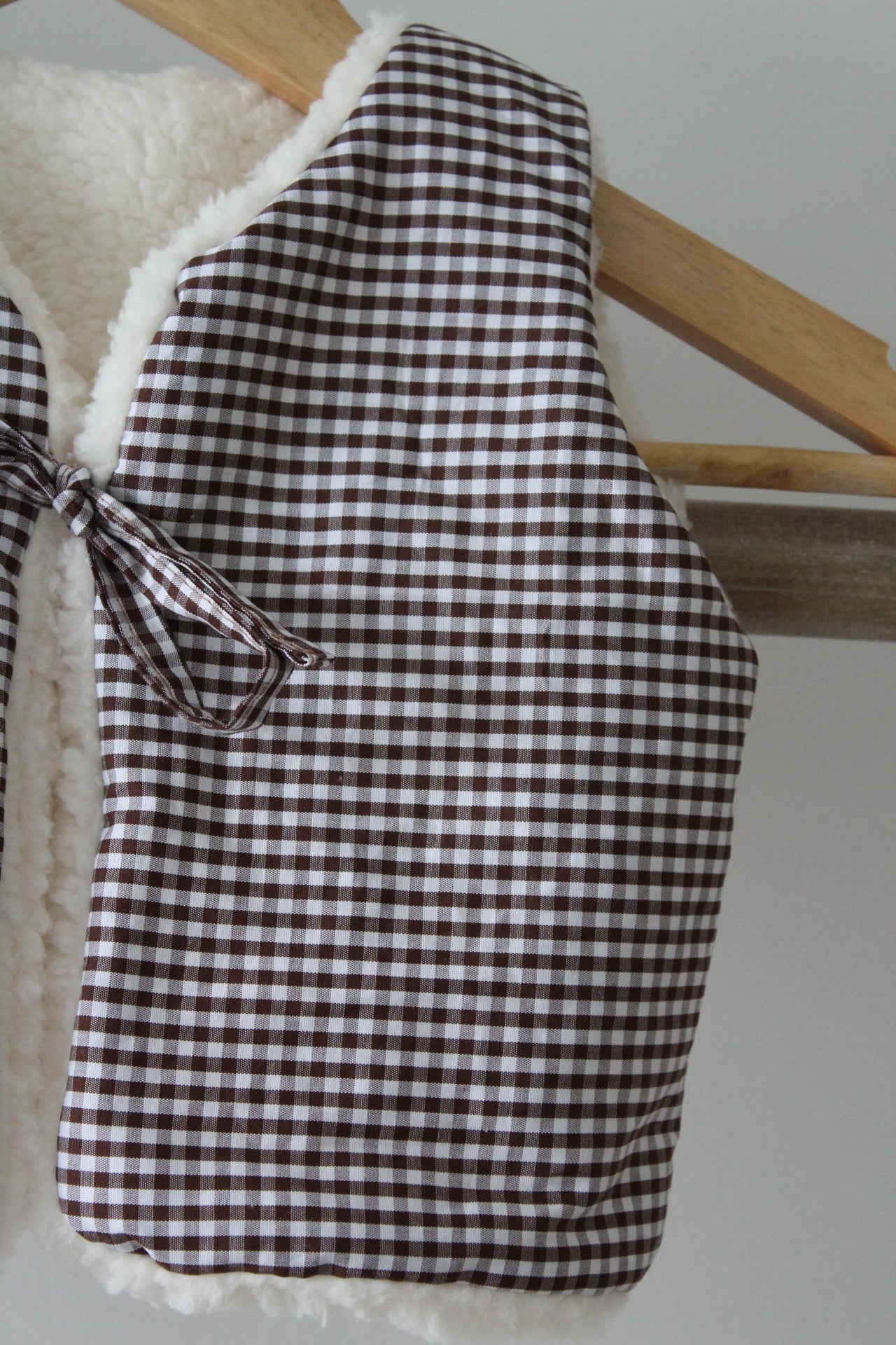 Gilet sans manches réversible beige enfant