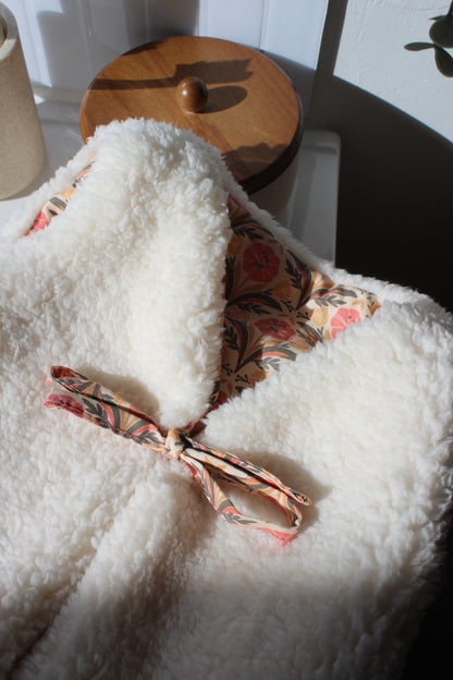 Gilet sans manches réversible beige enfant