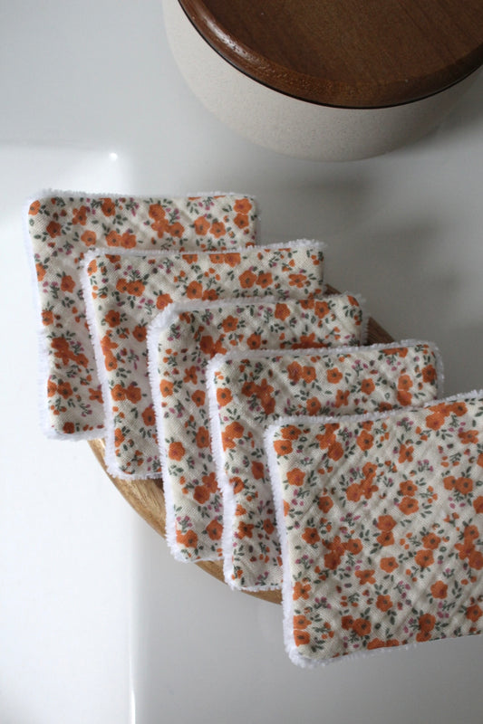 Lot de 5 cotons lavables printemps