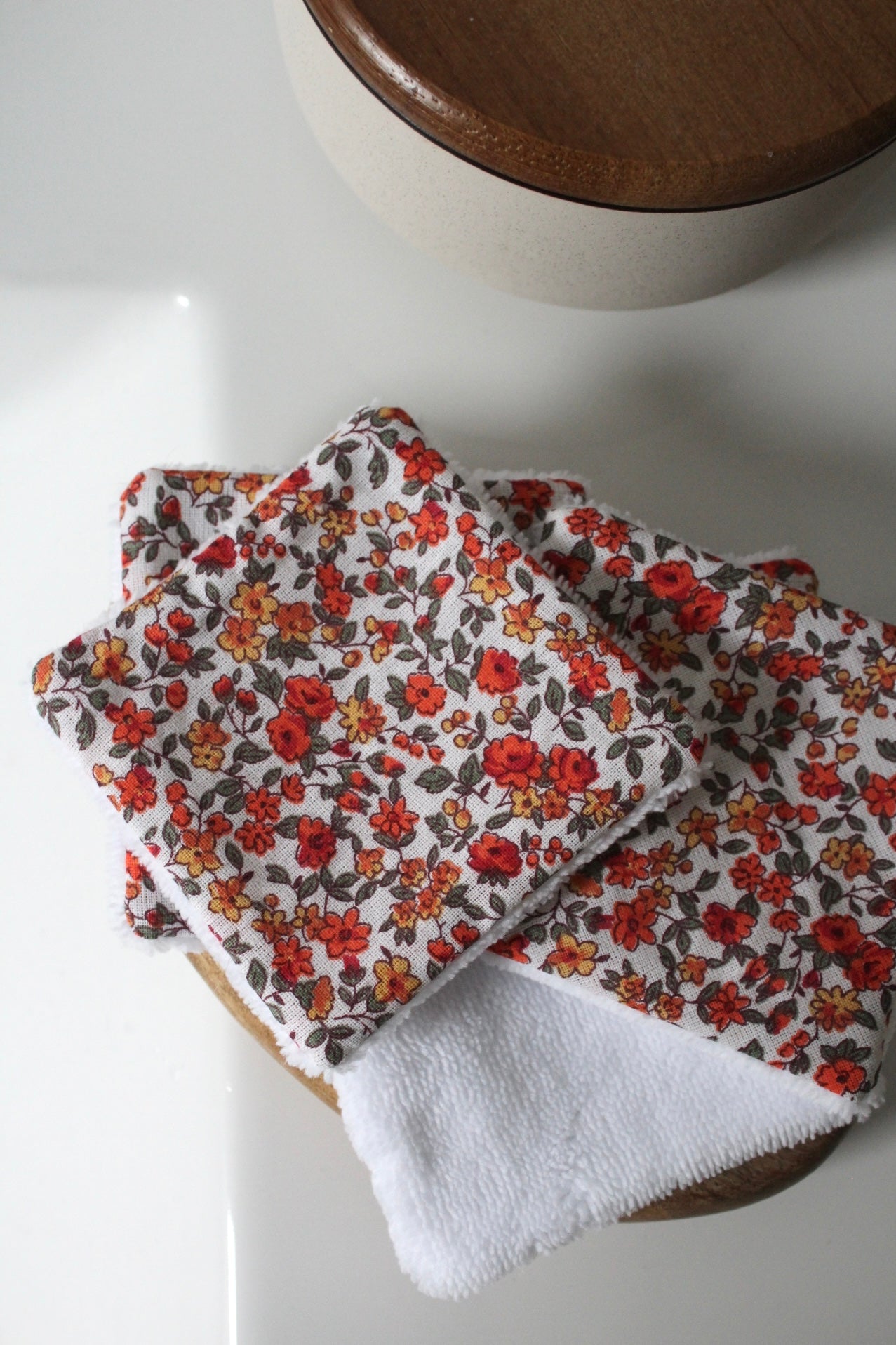 Lot de 5 cotons lavables jade