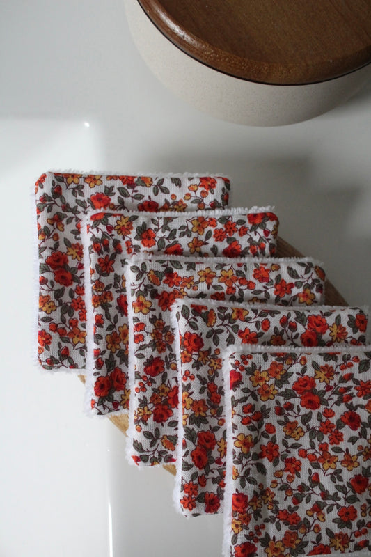 Lot de 5 cotons lavables jade