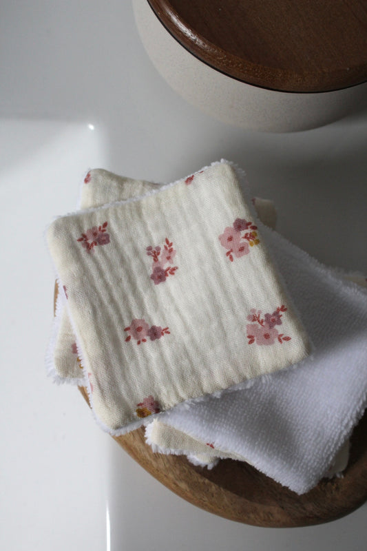 Lot de 5 cotons lavables jolis