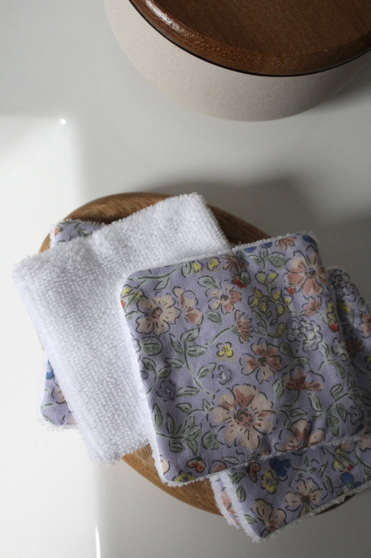 Lot de 5 cotons lavables aquarelle