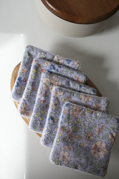 Lot de 5 cotons lavables aquarelle