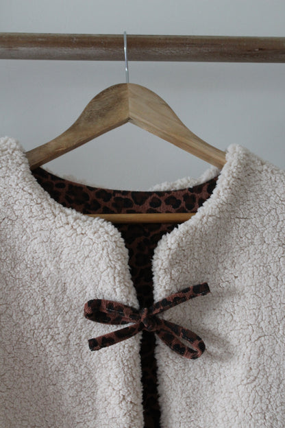 Gilet sans manches réversibles écru adulte