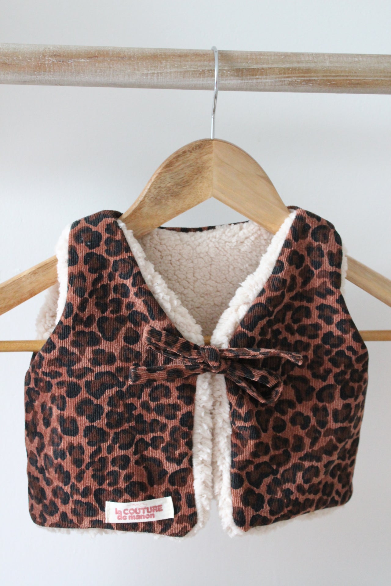 Gilet sans manches réversible enfant ANNA - 9 mois