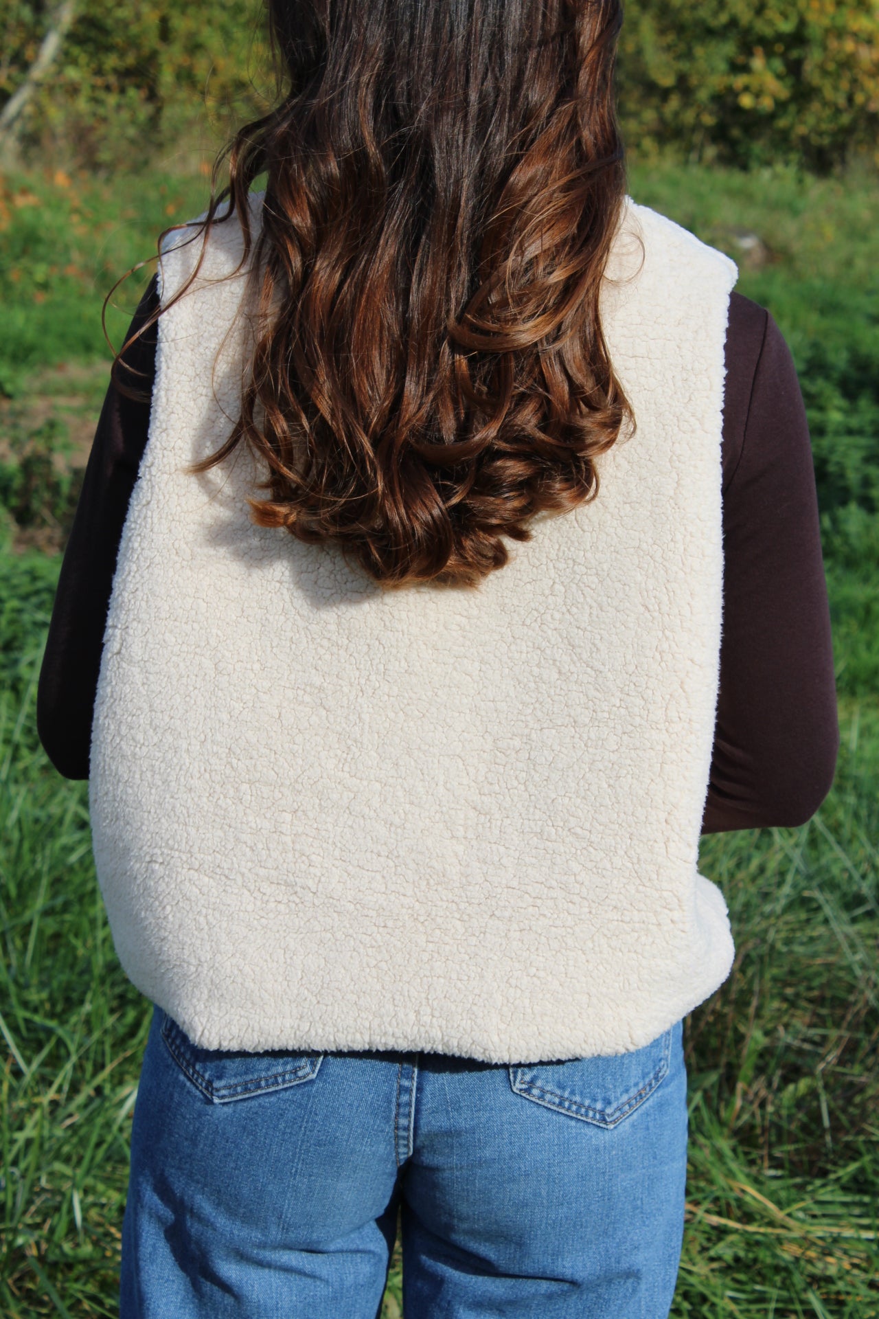 Gilet sans manches réversibles beige ADULTE