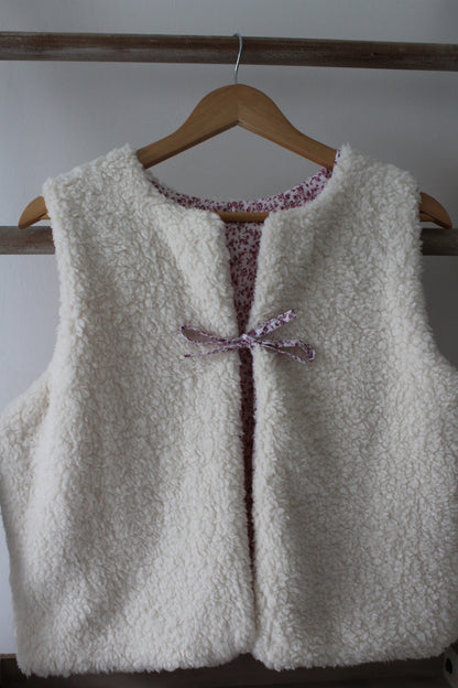 Gilet sans manches réversibles beige ADULTE