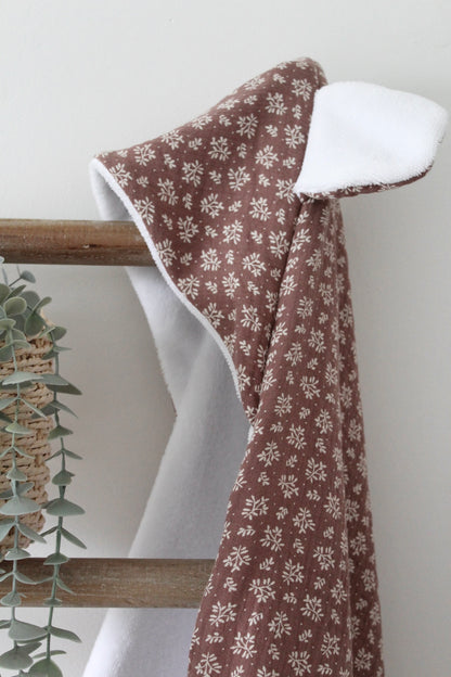 Cape de bain feuilles