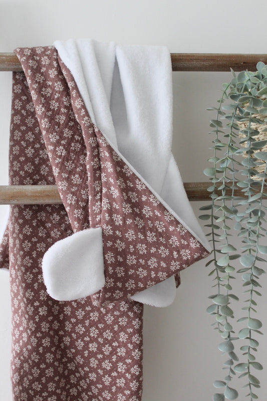 Cape de bain feuilles