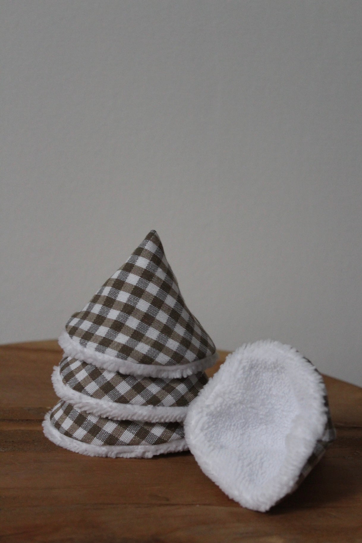 Lot de 4 tipis à pipi vichy kaki