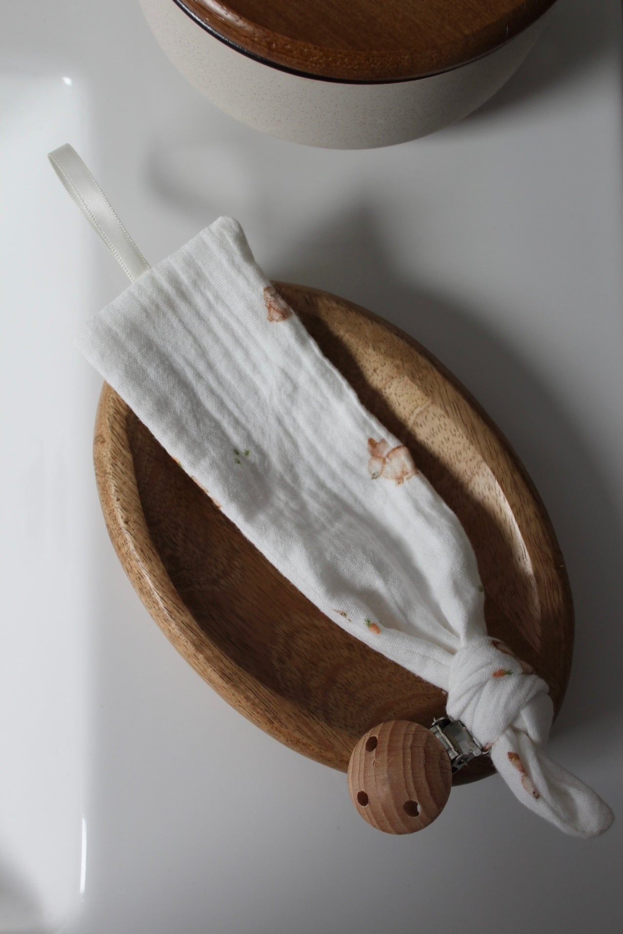 Coffret de naissance avec broderie