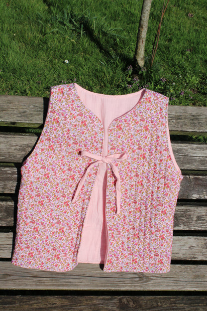 Gilet réversible enfant ROSE