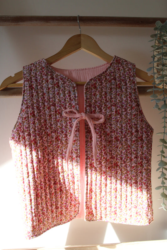 Gilet sans manches réversible adulte ROSE