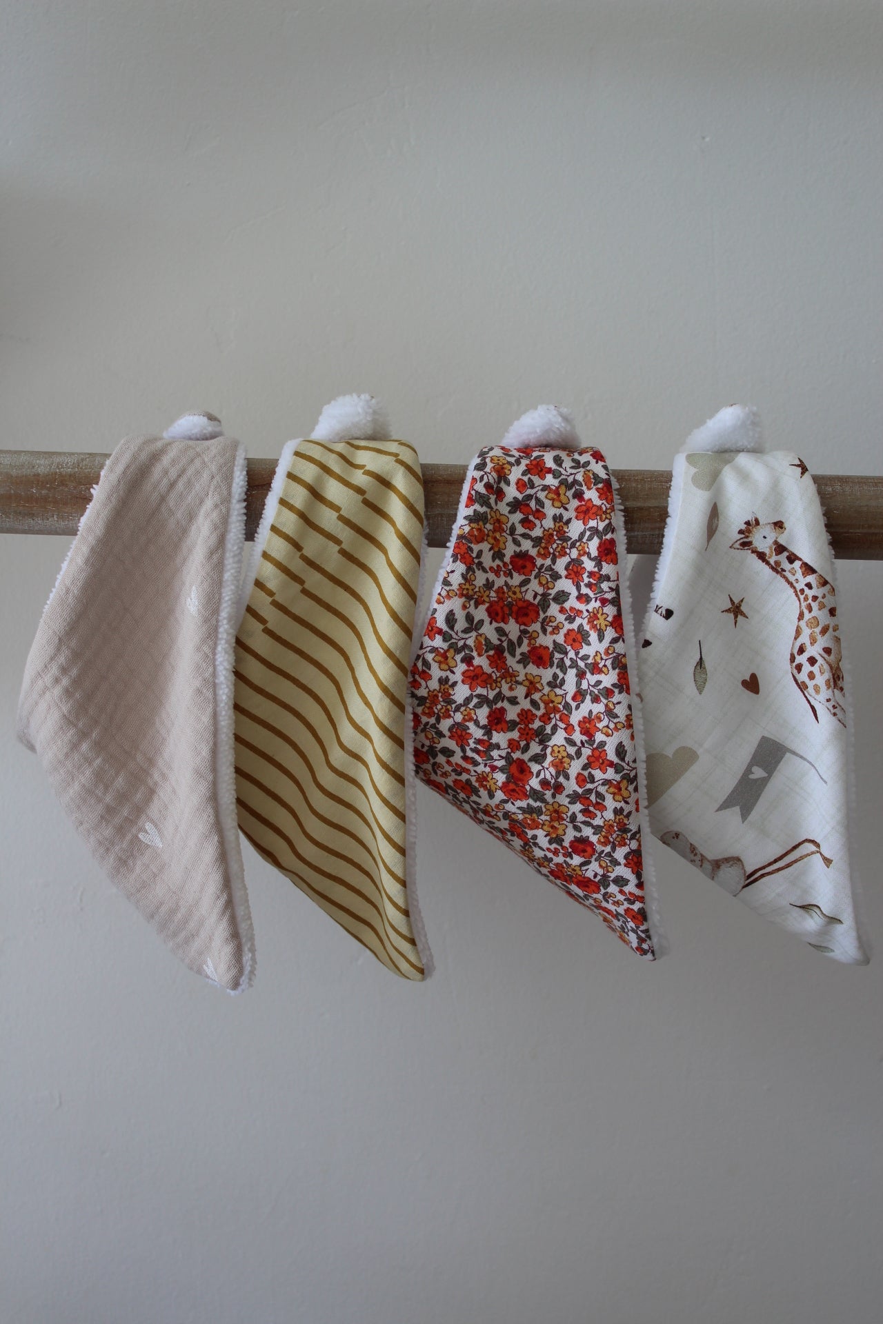 Bavoir bandana à personnaliser (choix des tissus)