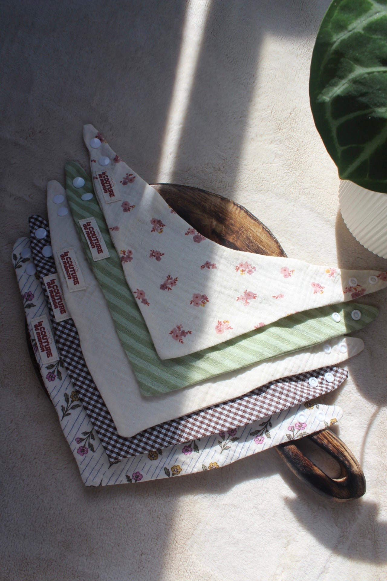 Bavoir bandana à personnaliser (choix des tissus)