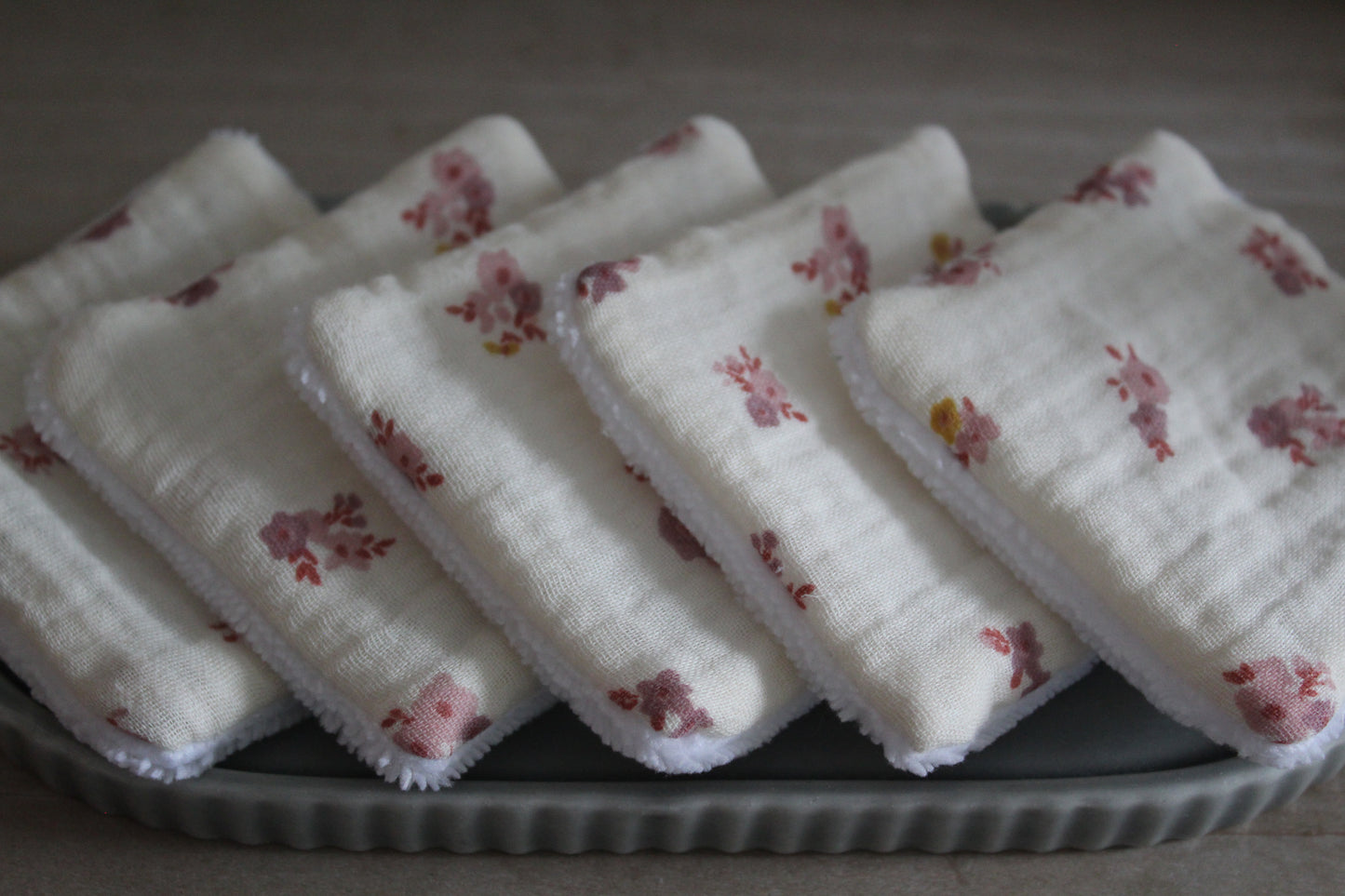 Lot de 5 cotons lavables jolis