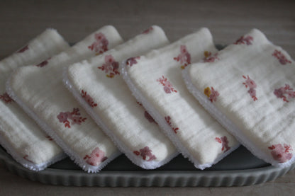 Lot de 5 cotons lavables jolis